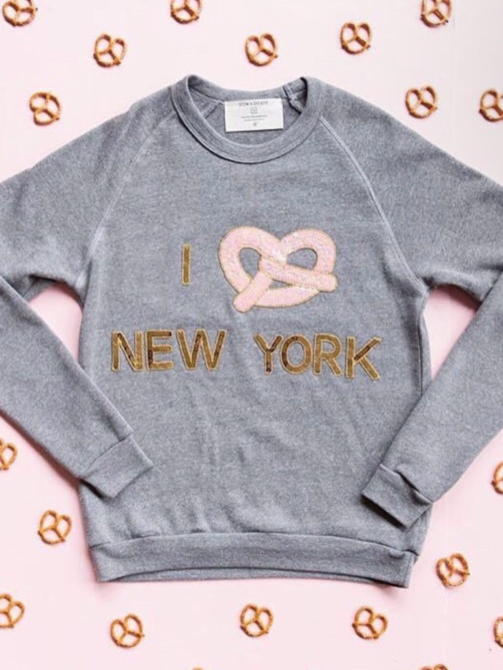Bow & Drape Heather Gray Crewneck Sweatshirt